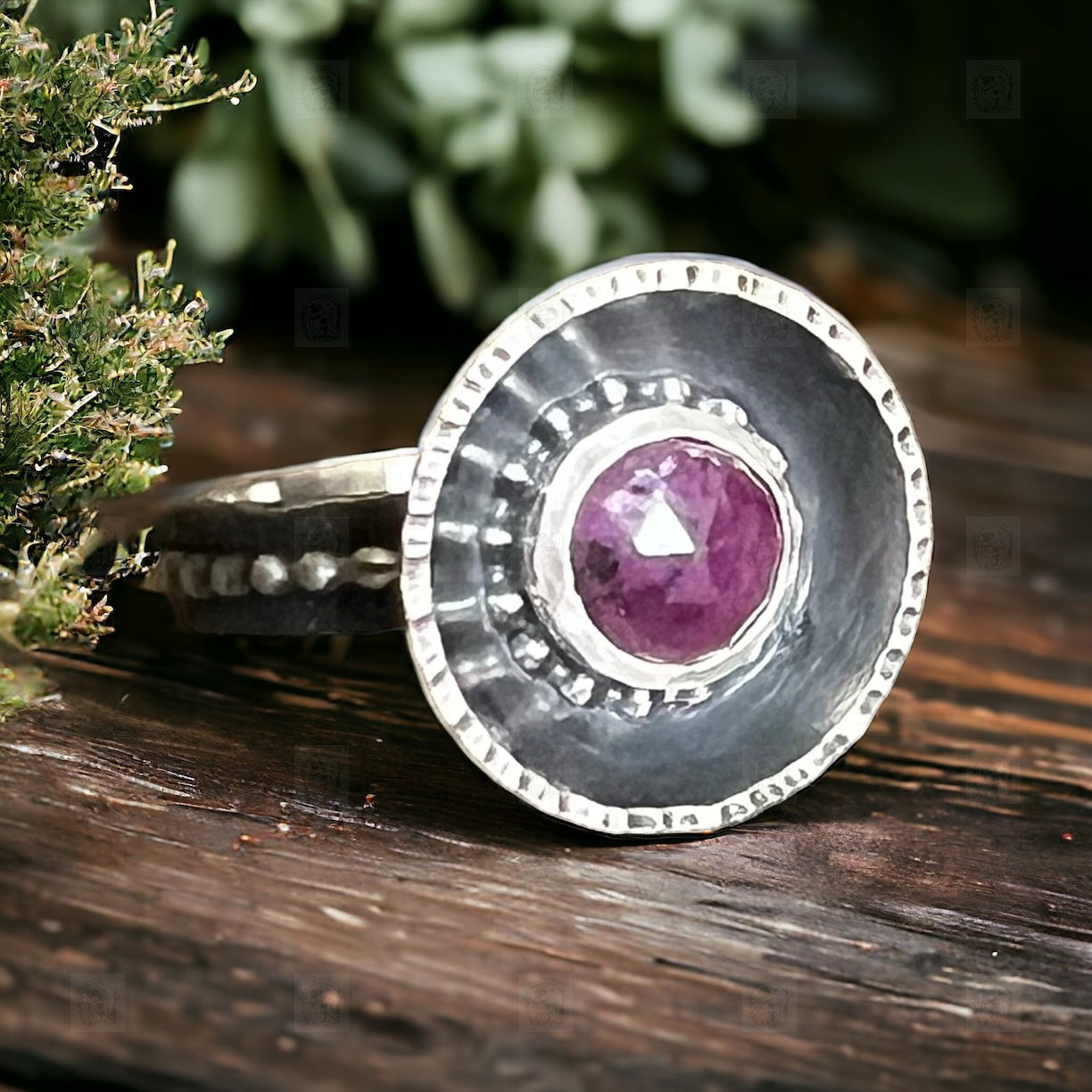 Dark Pink Ring