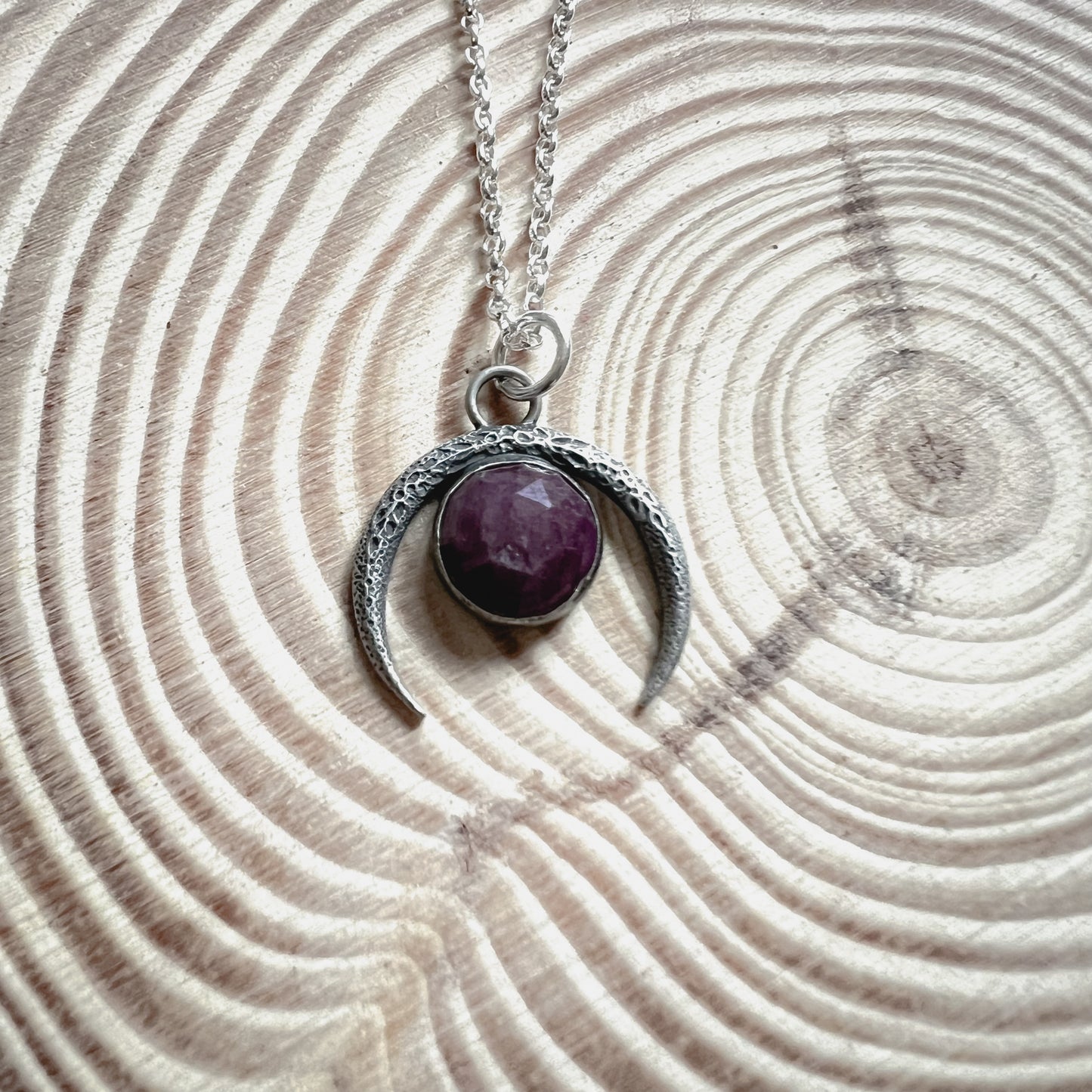 Ruby Thorn, Necklace, Small Dog Silver