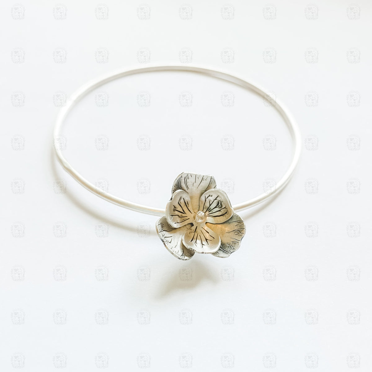 Floral Charm Bangle
