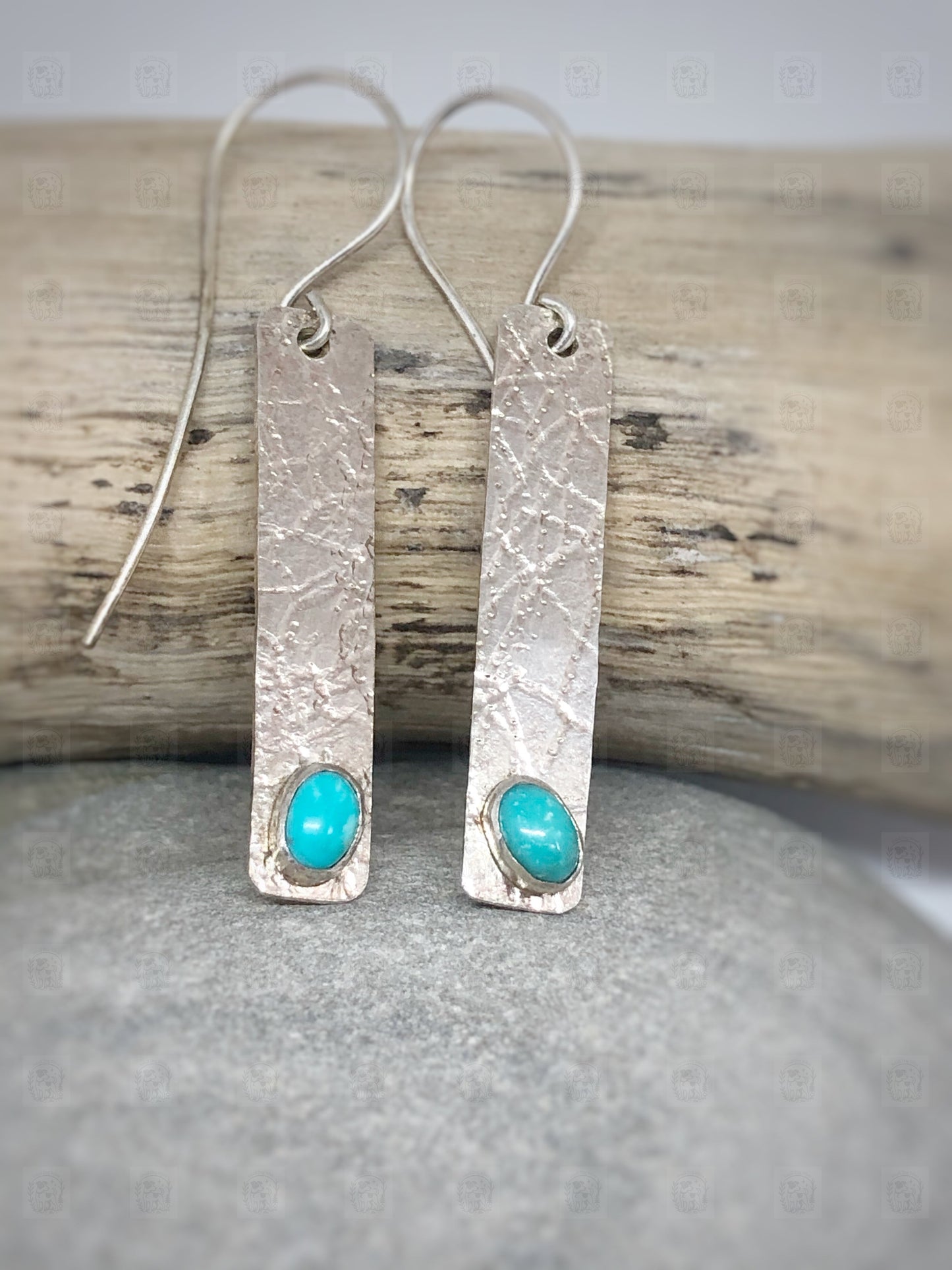 Arizona Turquoise Textured Earrings