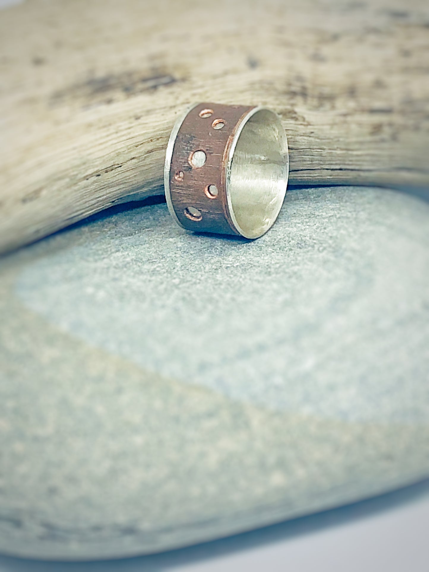 Copper Jacket - Sterling Silver and Copper Ring
