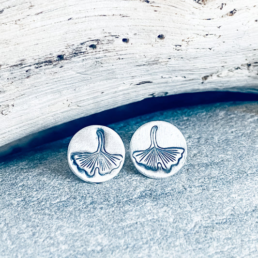 Small Disc Earrings, Earrings, Small Dog Silver