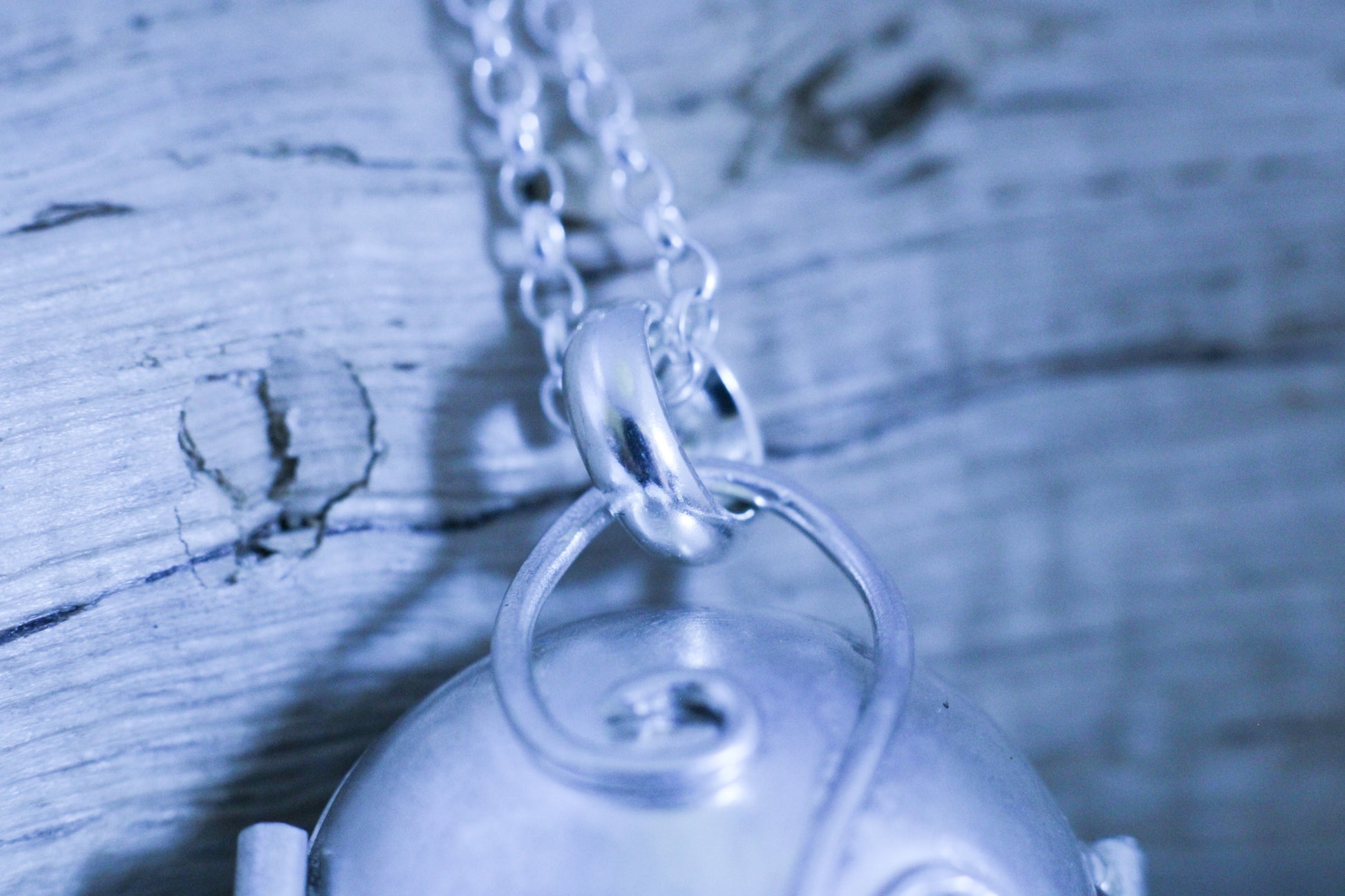 Moongazing Hare Locket, Necklace, Small Dog Silver