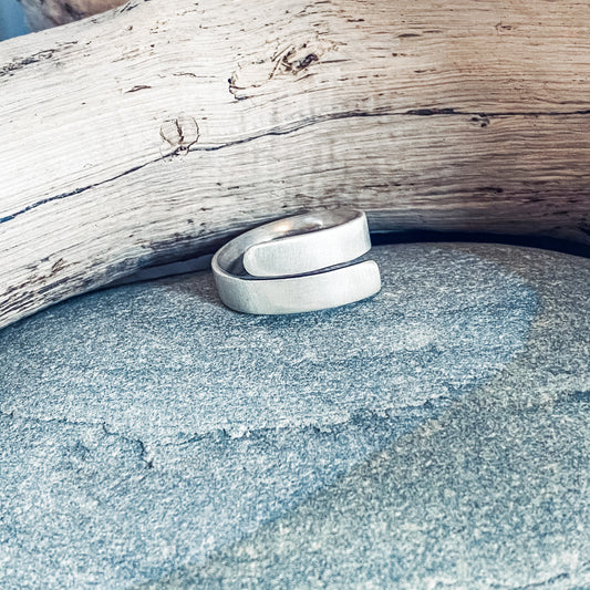 Satin Wrap Ring, Rings, Small Dog Silver