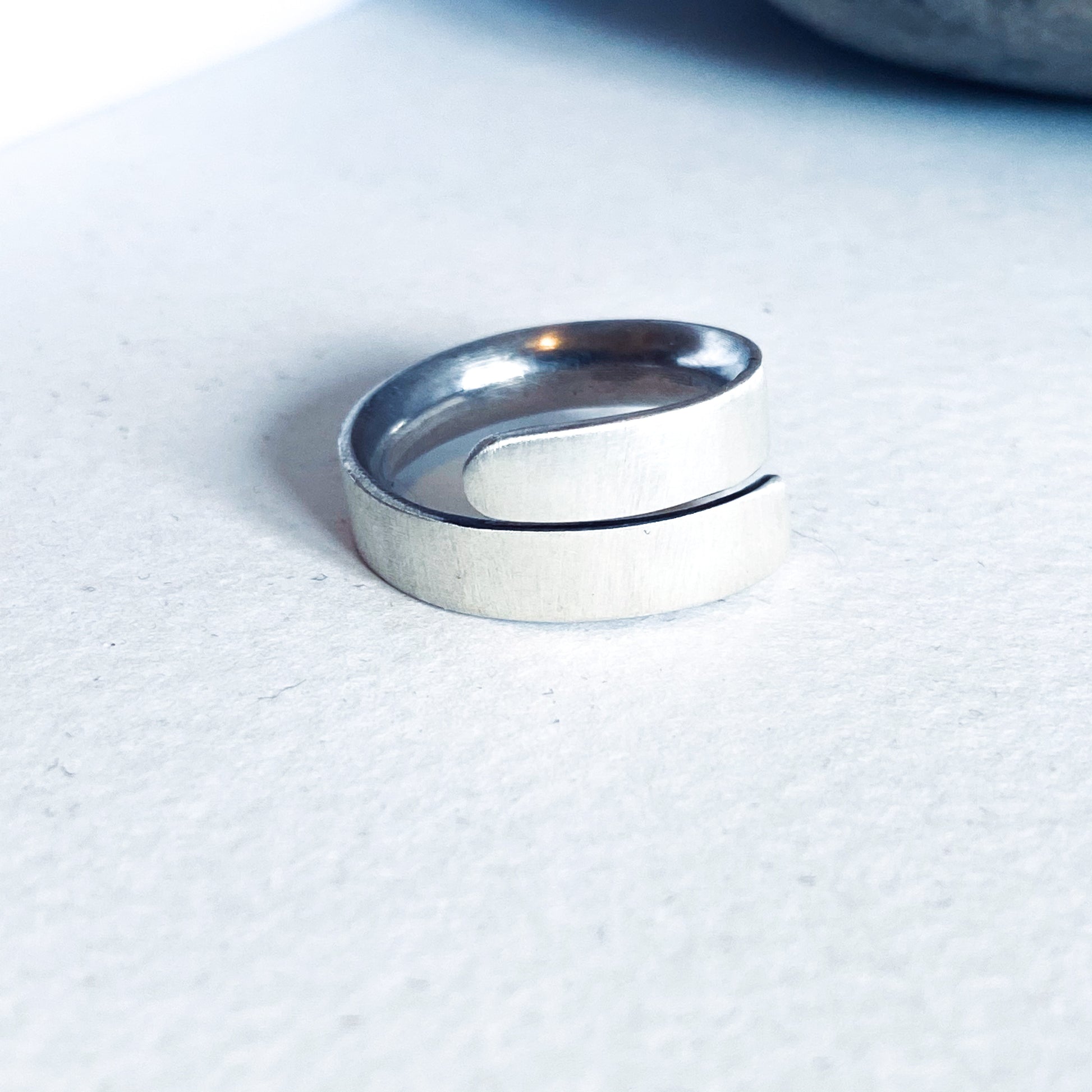 Satin Wrap Ring, Rings, Small Dog Silver