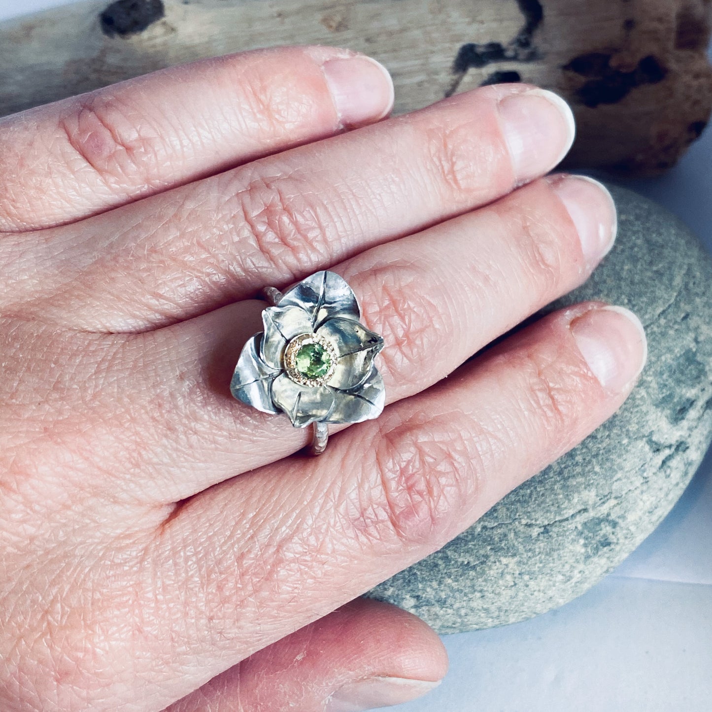 Crocus Ring - choose your gemstone, Rings, Small Dog Silver