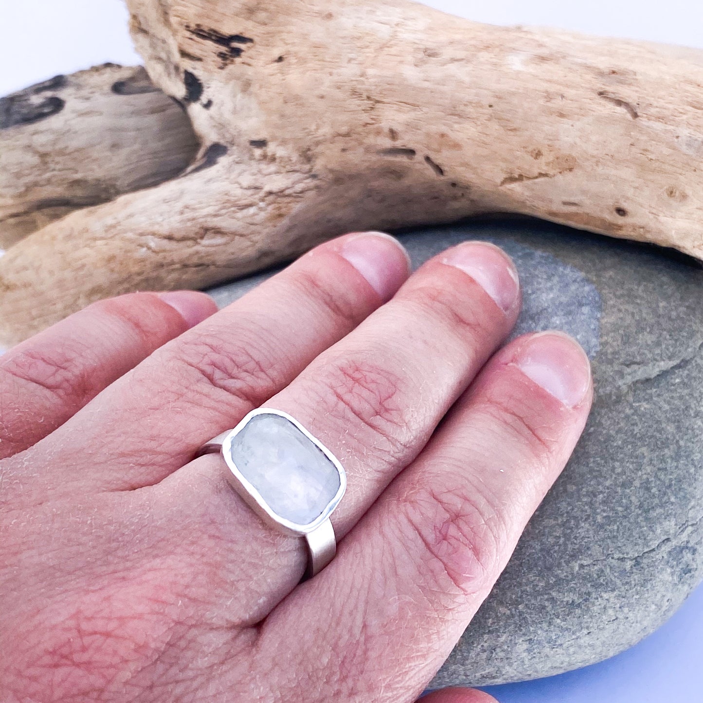 Chunky Moonstone Ring
