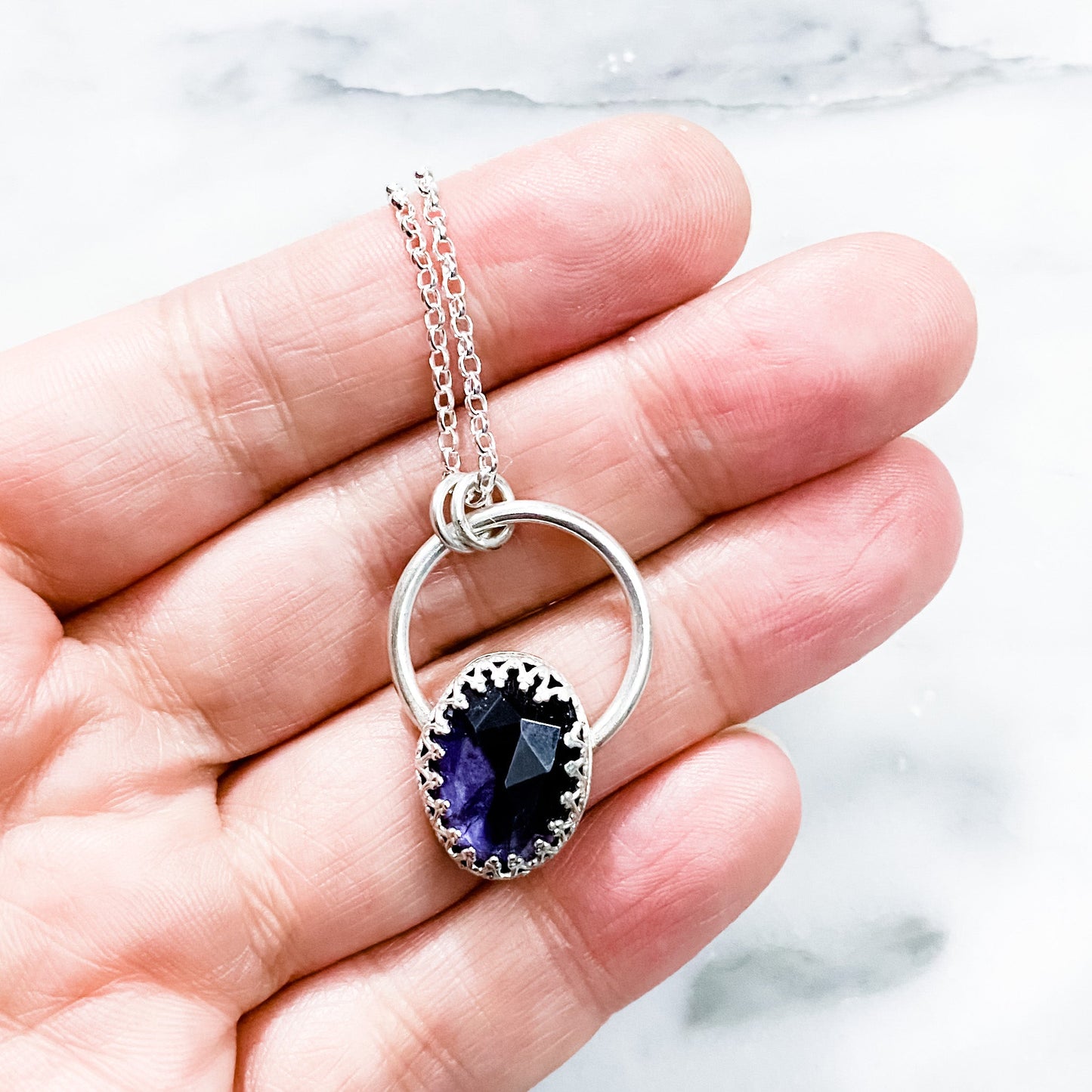 Juicy Gemstone Necklace, Necklace, Small Dog Silver