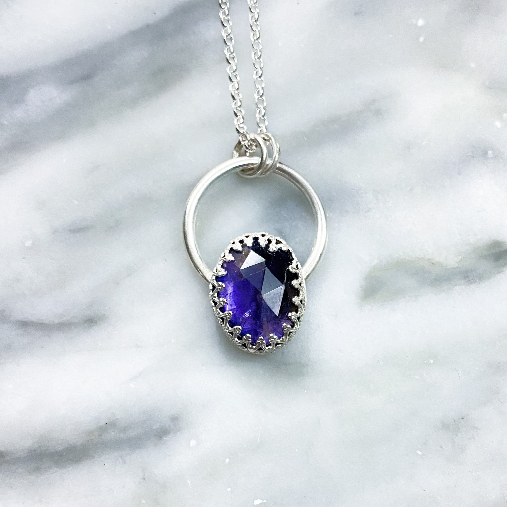 Juicy Gemstone Necklace, Necklace, Small Dog Silver