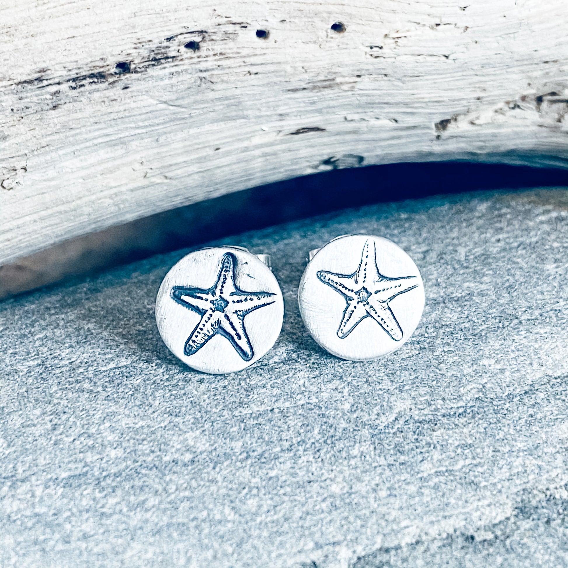 Small Disc Earrings, Earrings, Small Dog Silver