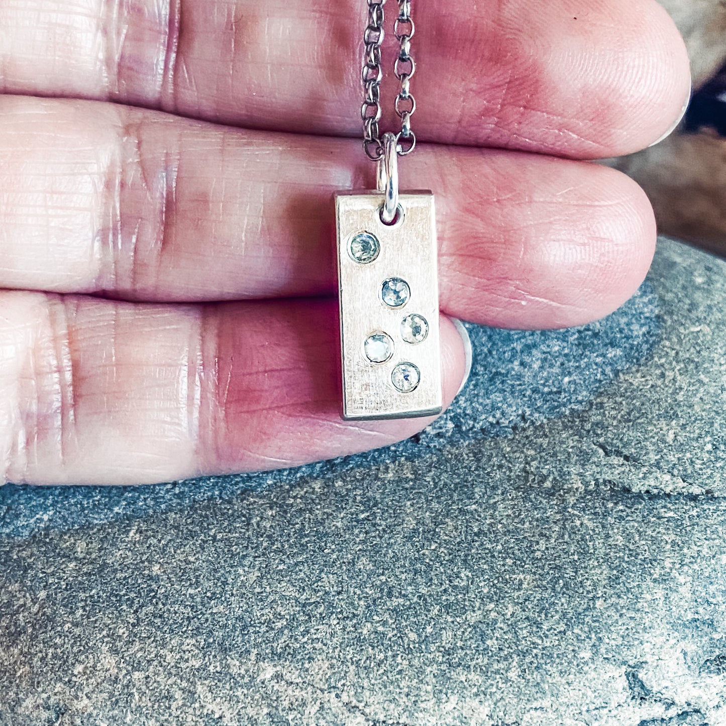 Starfall, Necklace, Small Dog Silver