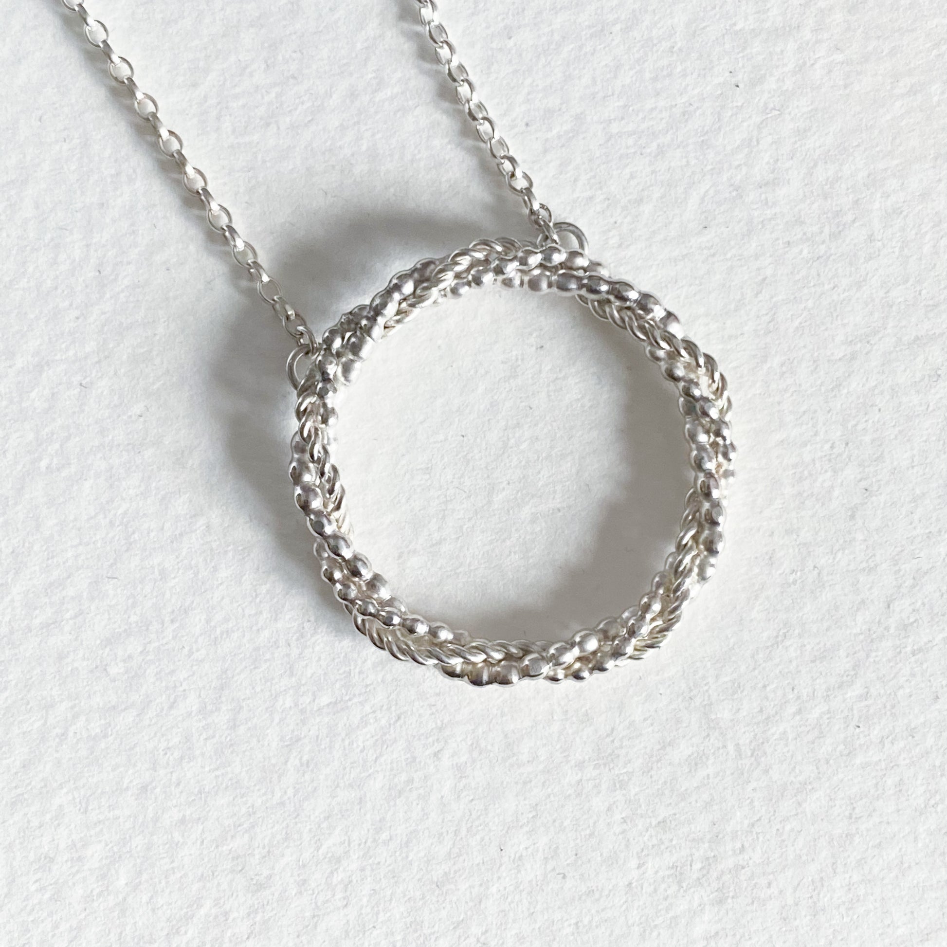 Infinitely Entwined Necklace, Necklace, Small Dog Silver