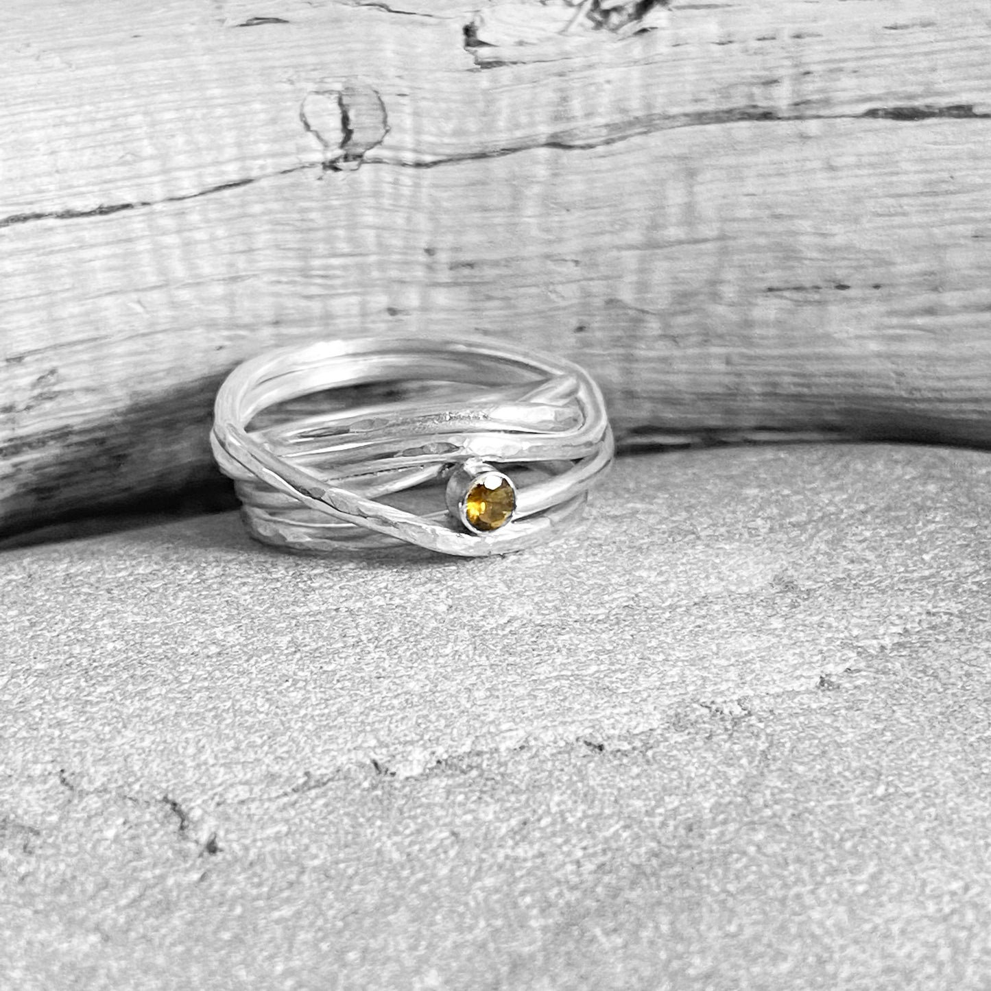Spiral Tourmaline Ring