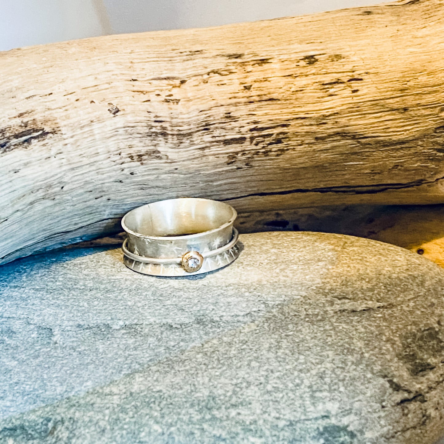 Starry Forest Spinner Ring