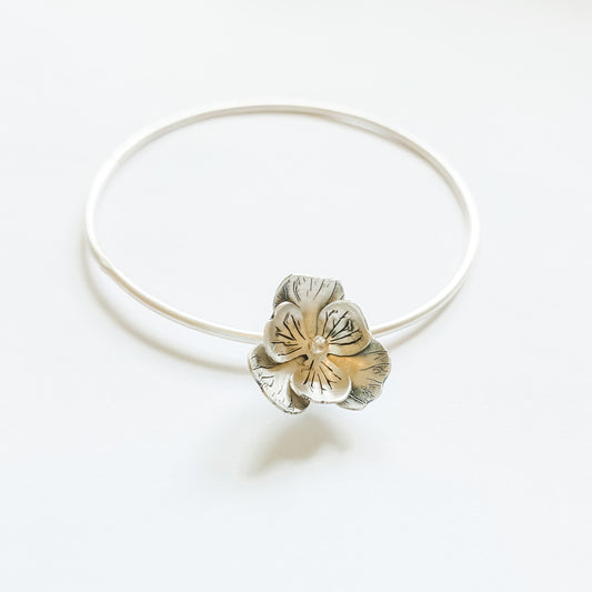 Floral Charm Bangle