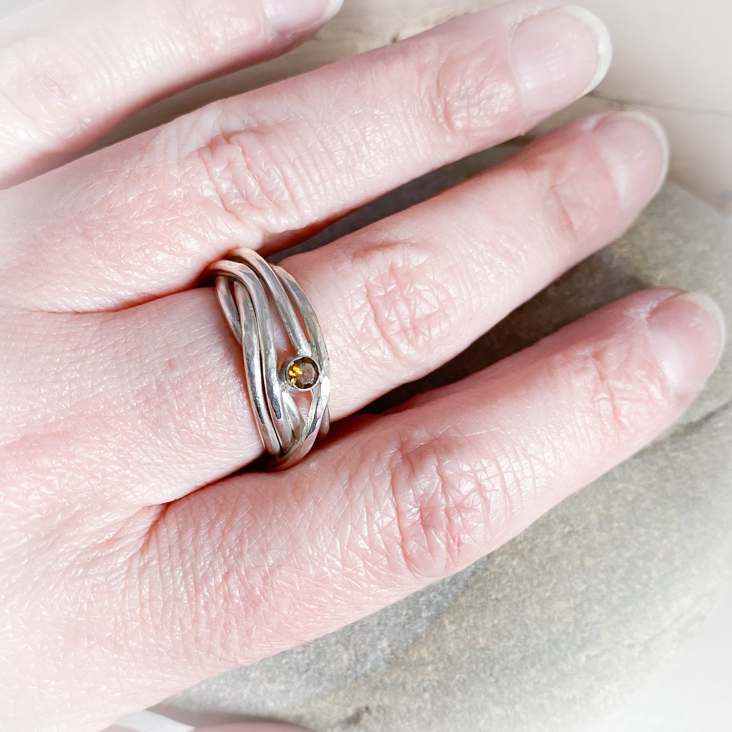 Spiral Tourmaline Ring