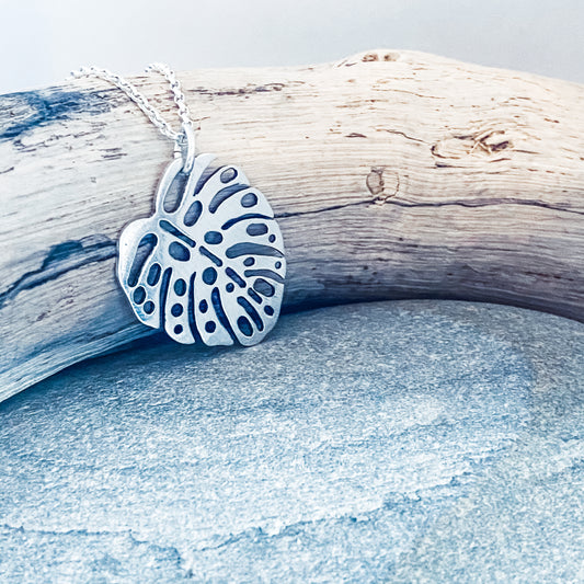 Monstera Leaf Necklace