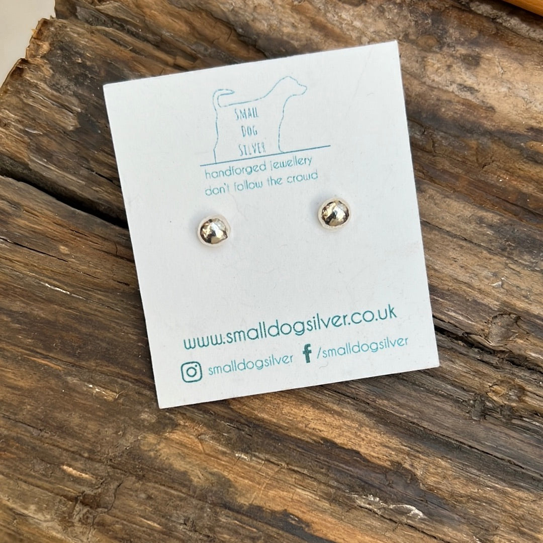Stud Earrings, Earrings, Small Dog Silver