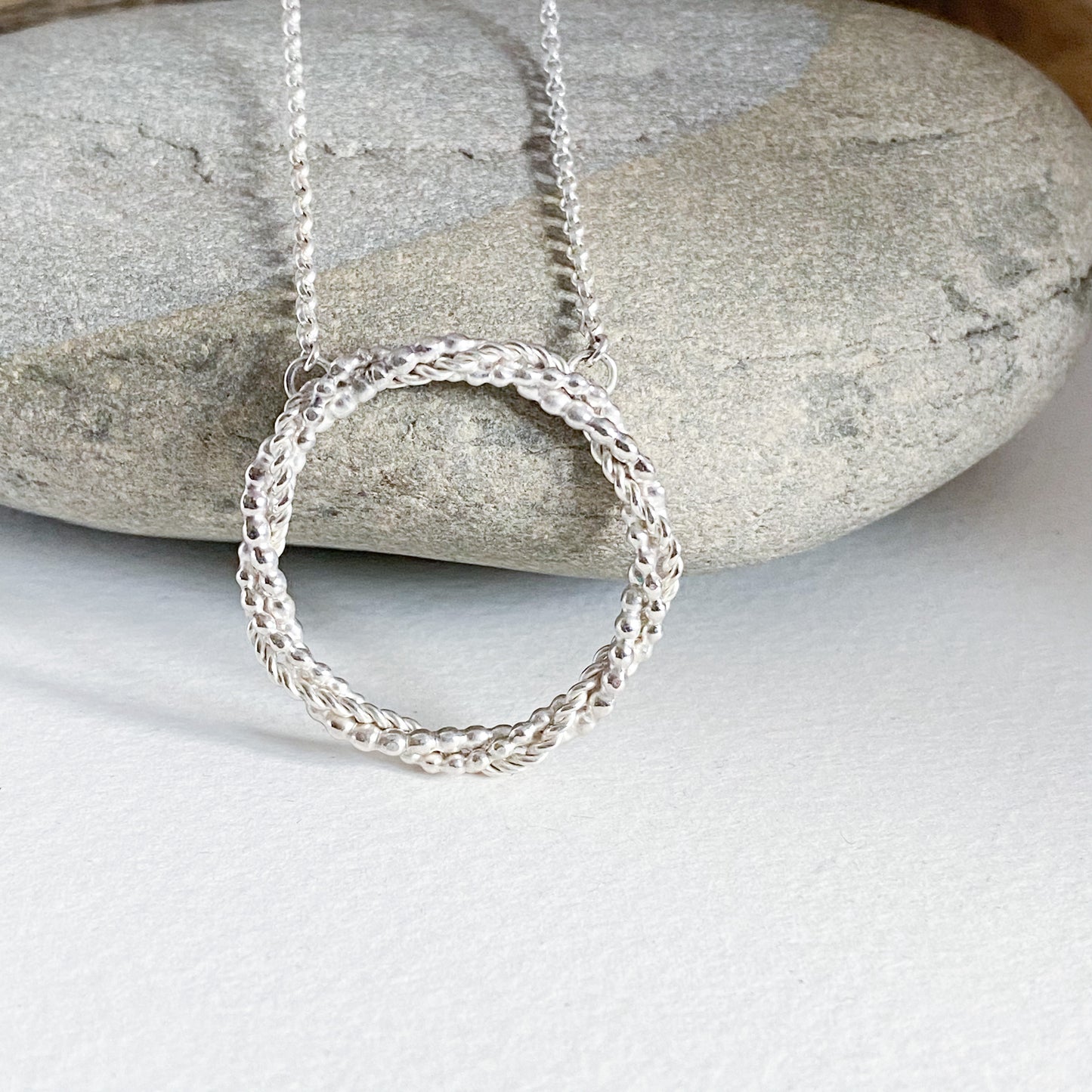 Infinitely Entwined Necklace, Necklace, Small Dog Silver