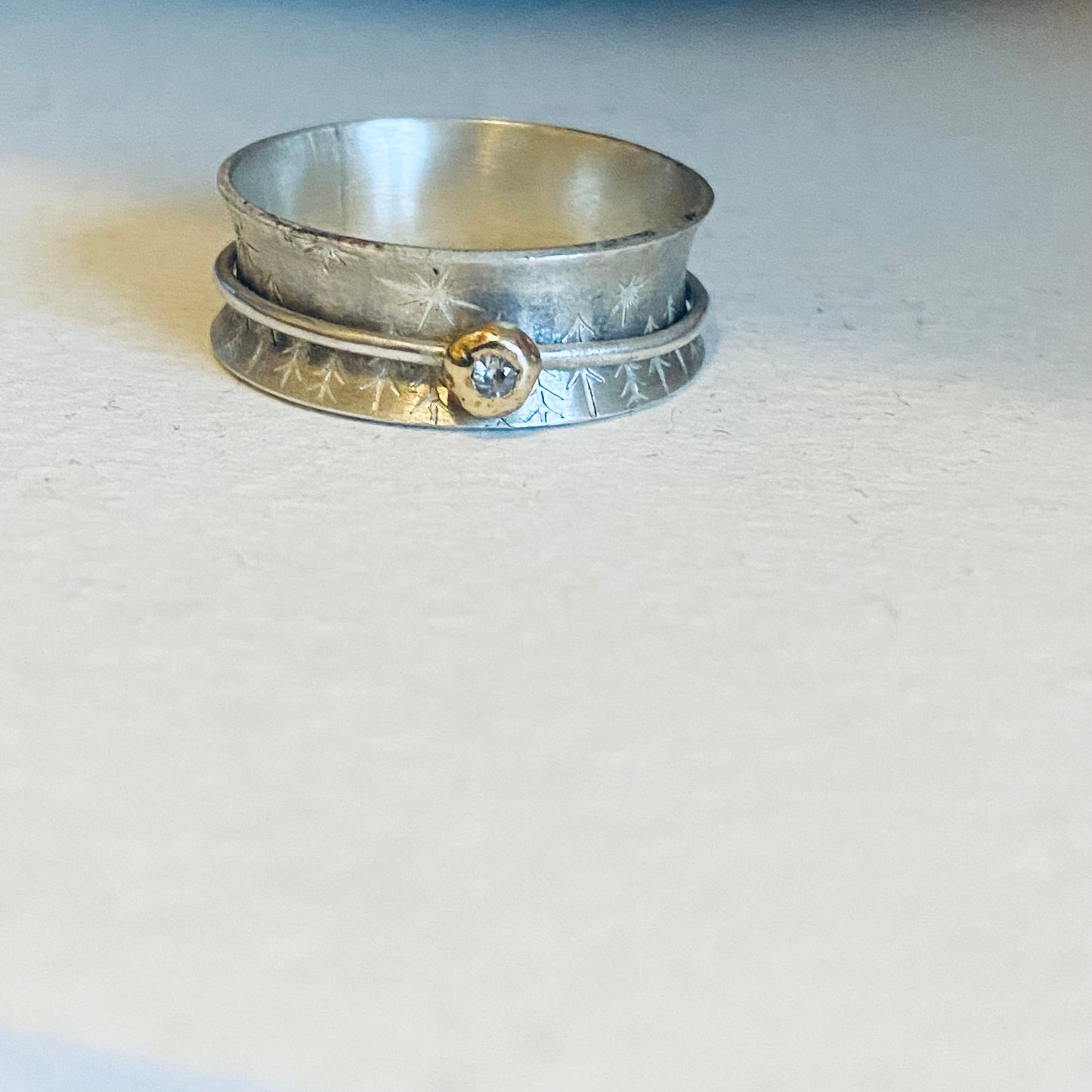 Starry Forest Spinner Ring