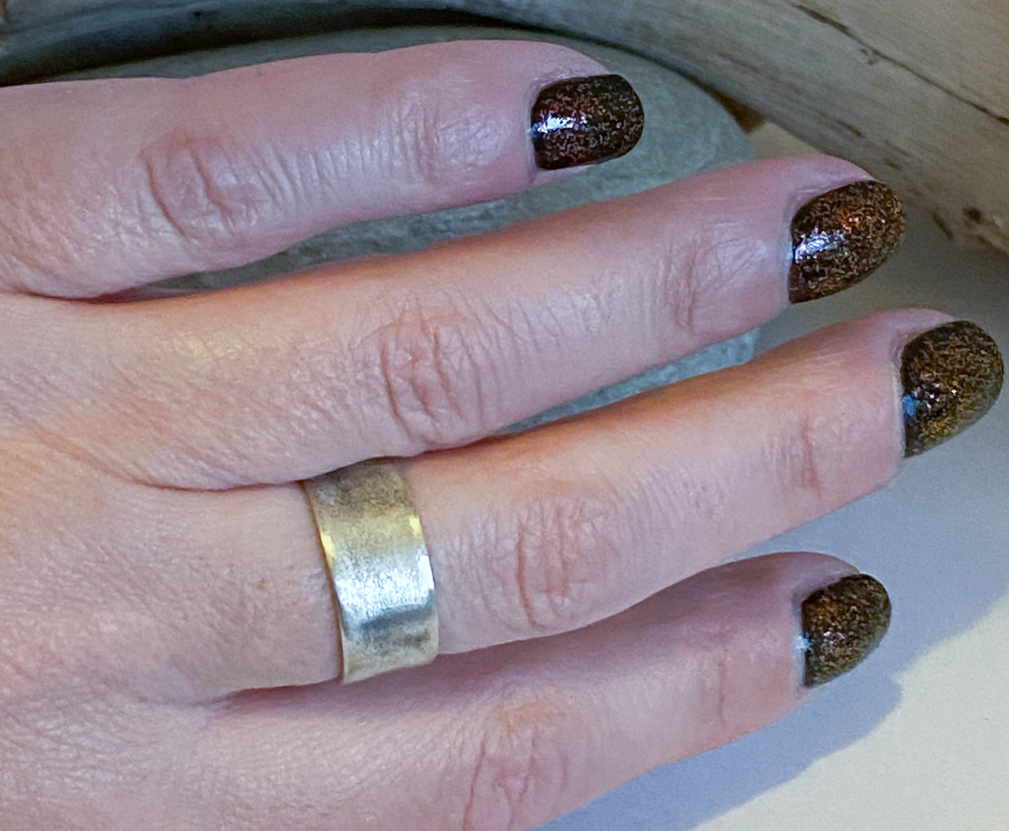Textured Band, Rings, Small Dog Silver