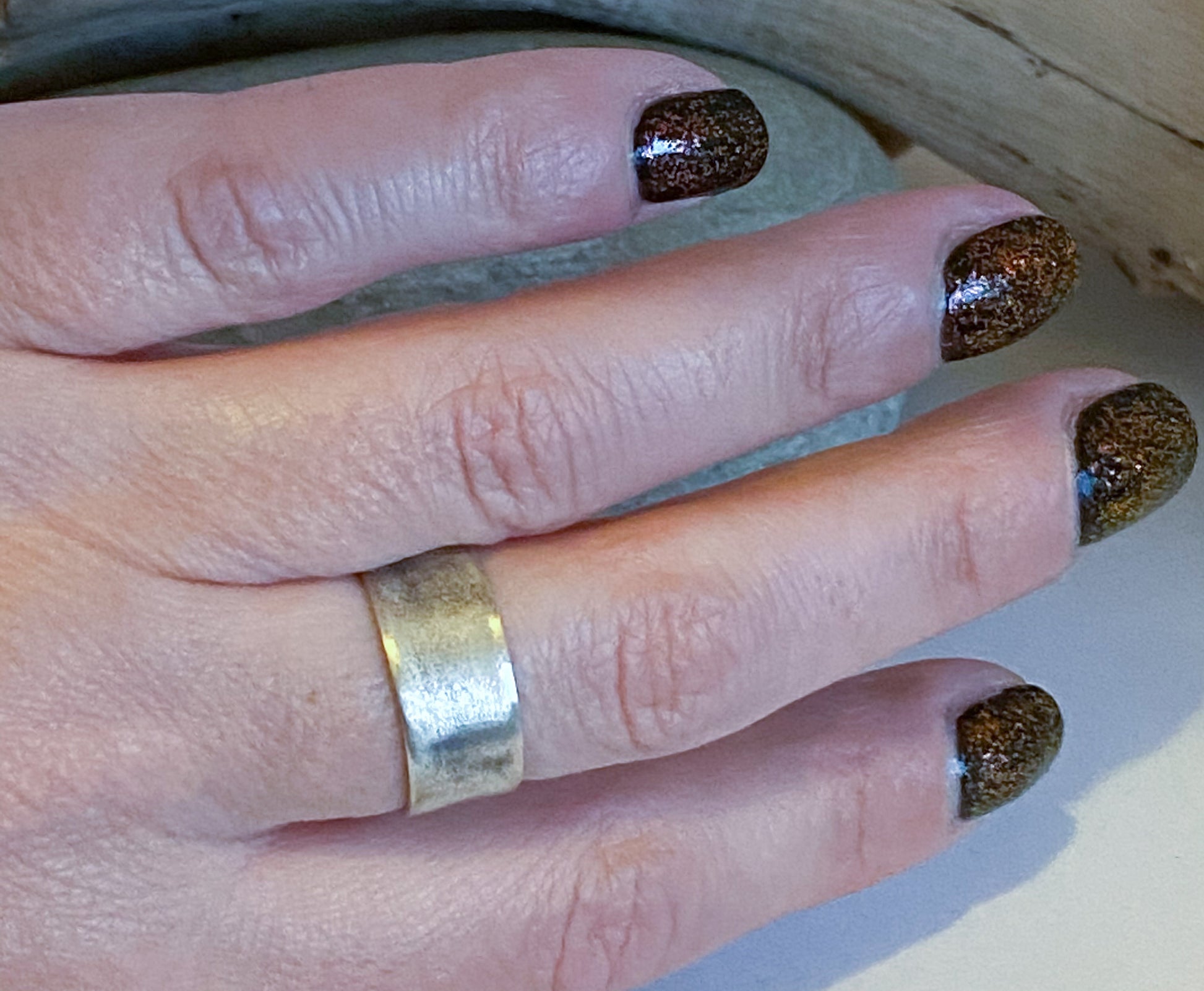 Textured Band, Rings, Small Dog Silver