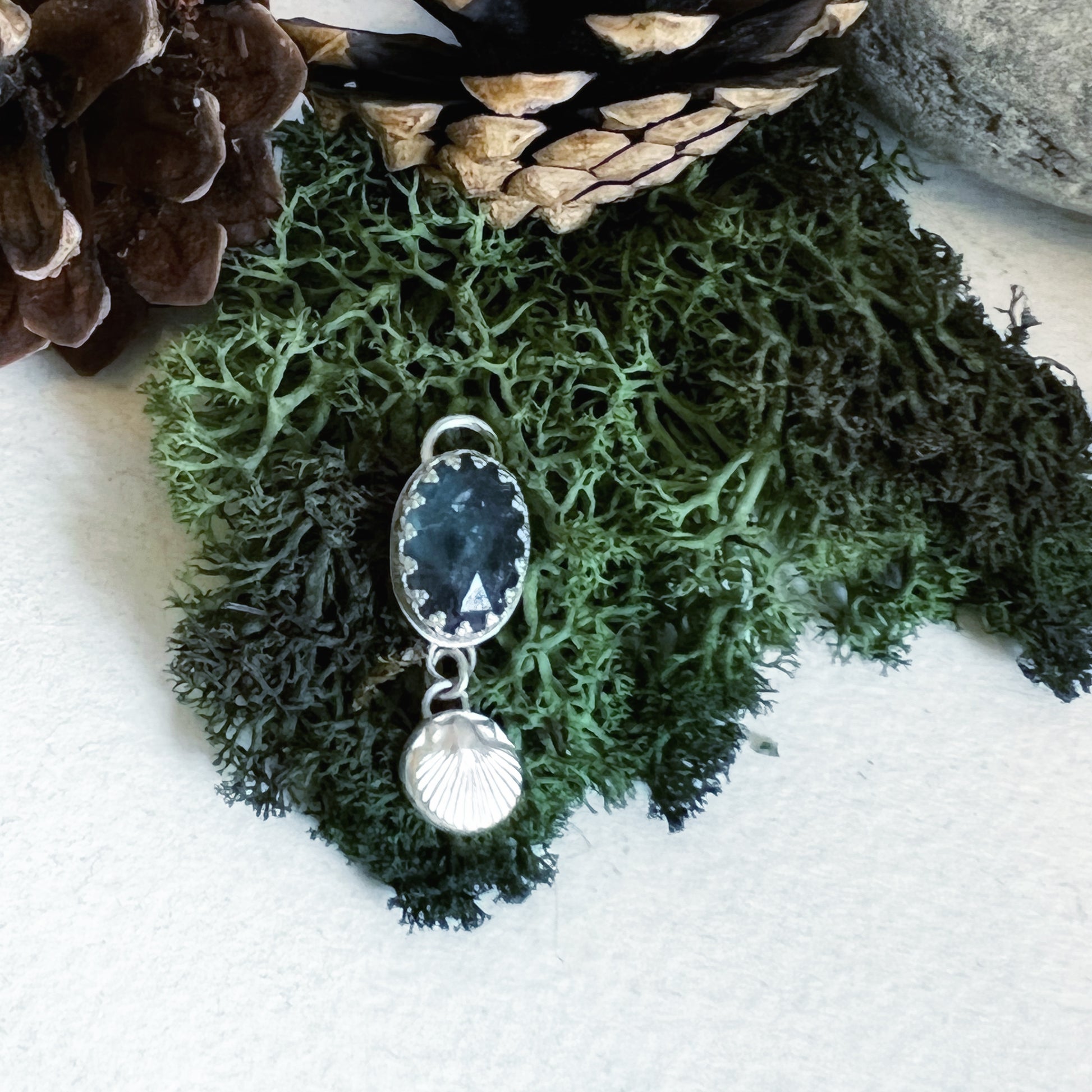 Mermaids Treasure Pendants, Necklace, Small Dog Silver