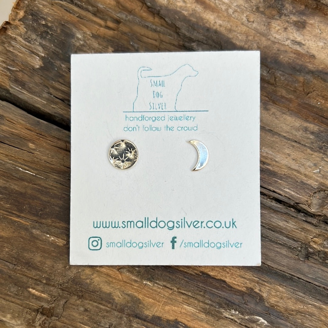 Stud Earrings, Earrings, Small Dog Silver