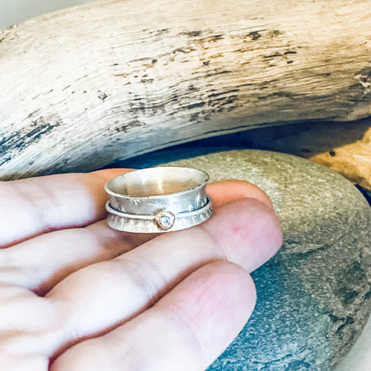 Starry Forest Spinner Ring