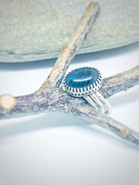 Labradorite Stacking Ring Set