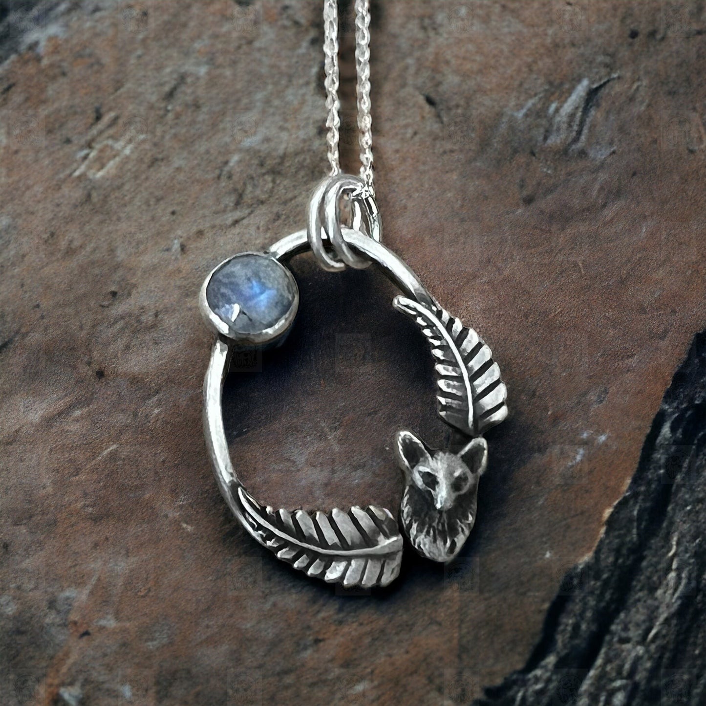 Fox and Fern Necklace