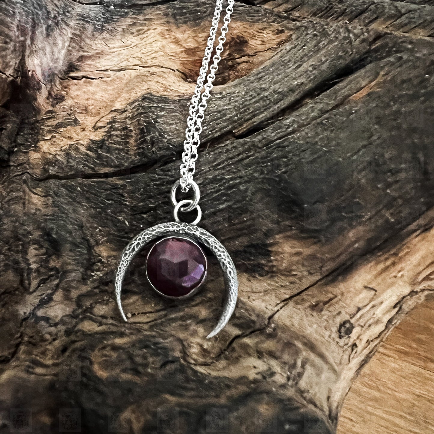 Ruby Thorn, Necklace, Small Dog Silver
