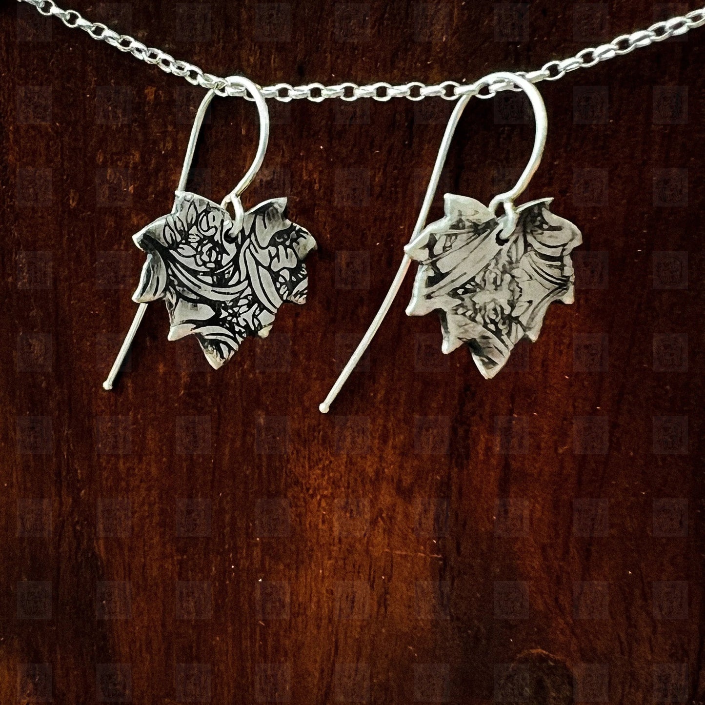Maple Earrings, Earrings, Small Dog Silver