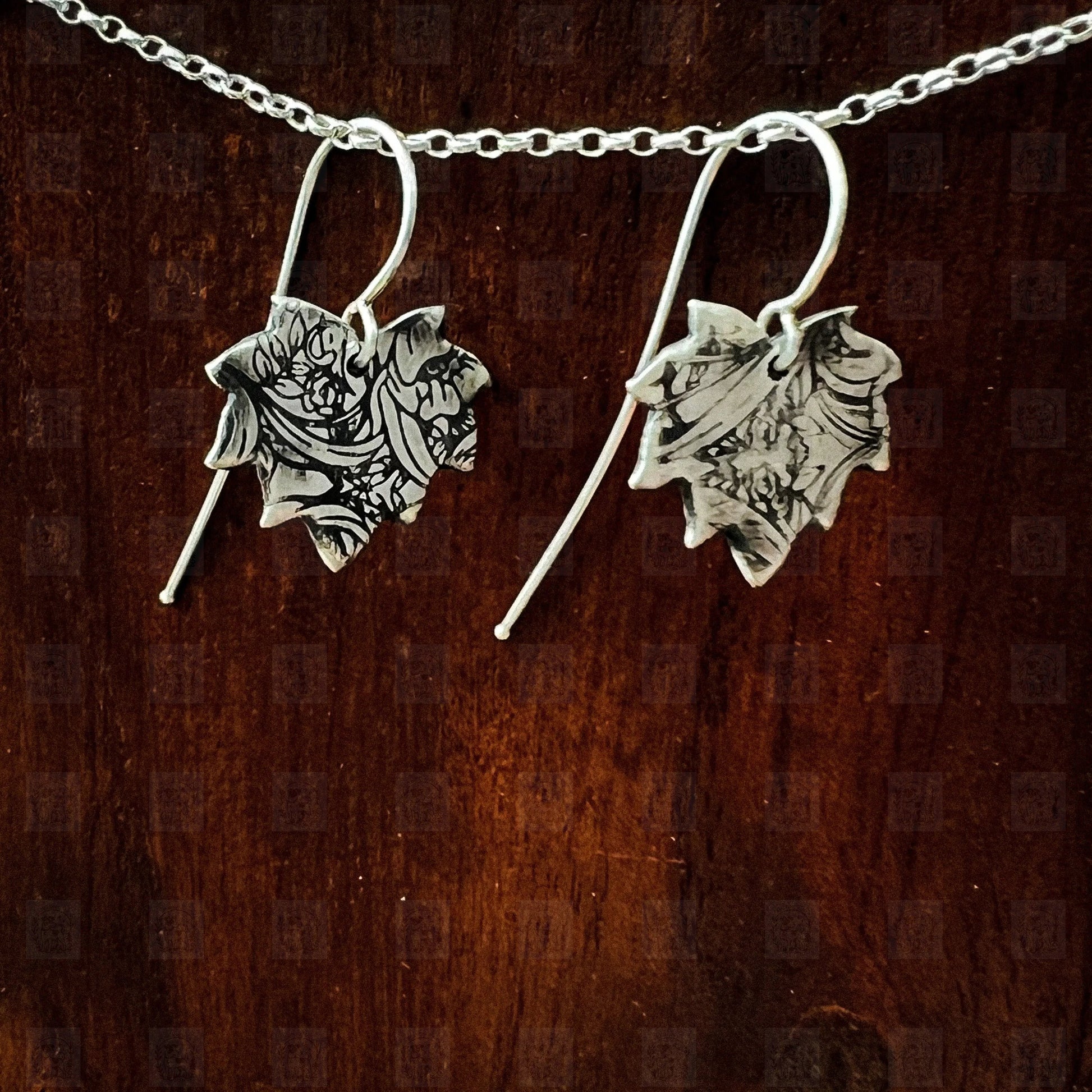 Maple Earrings, Earrings, Small Dog Silver