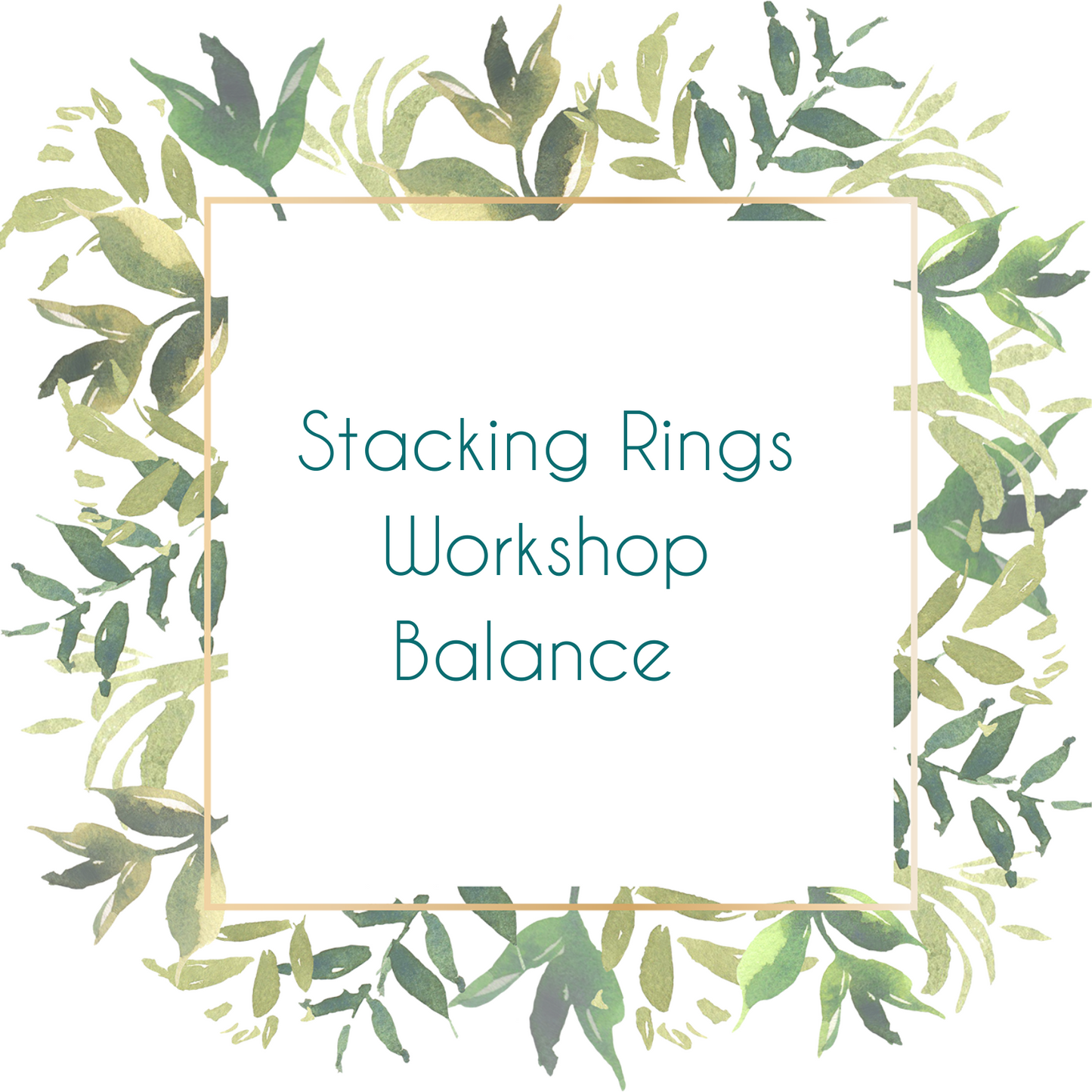Stacking Rings in a Day Workshop