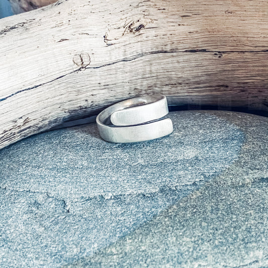 Satin Wrap Ring, Rings, Small Dog Silver