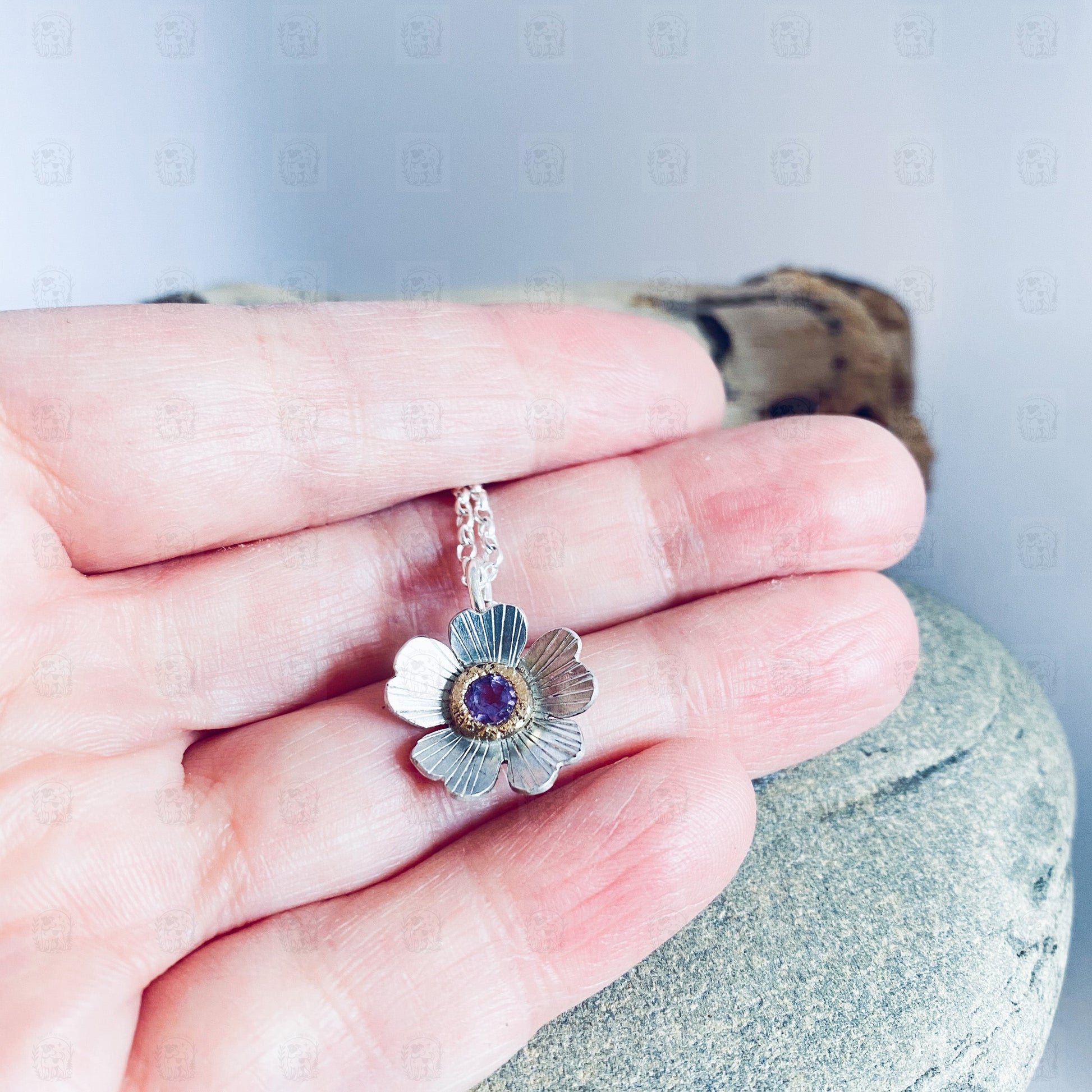 Blossom Necklace, Necklace, Small Dog Silver