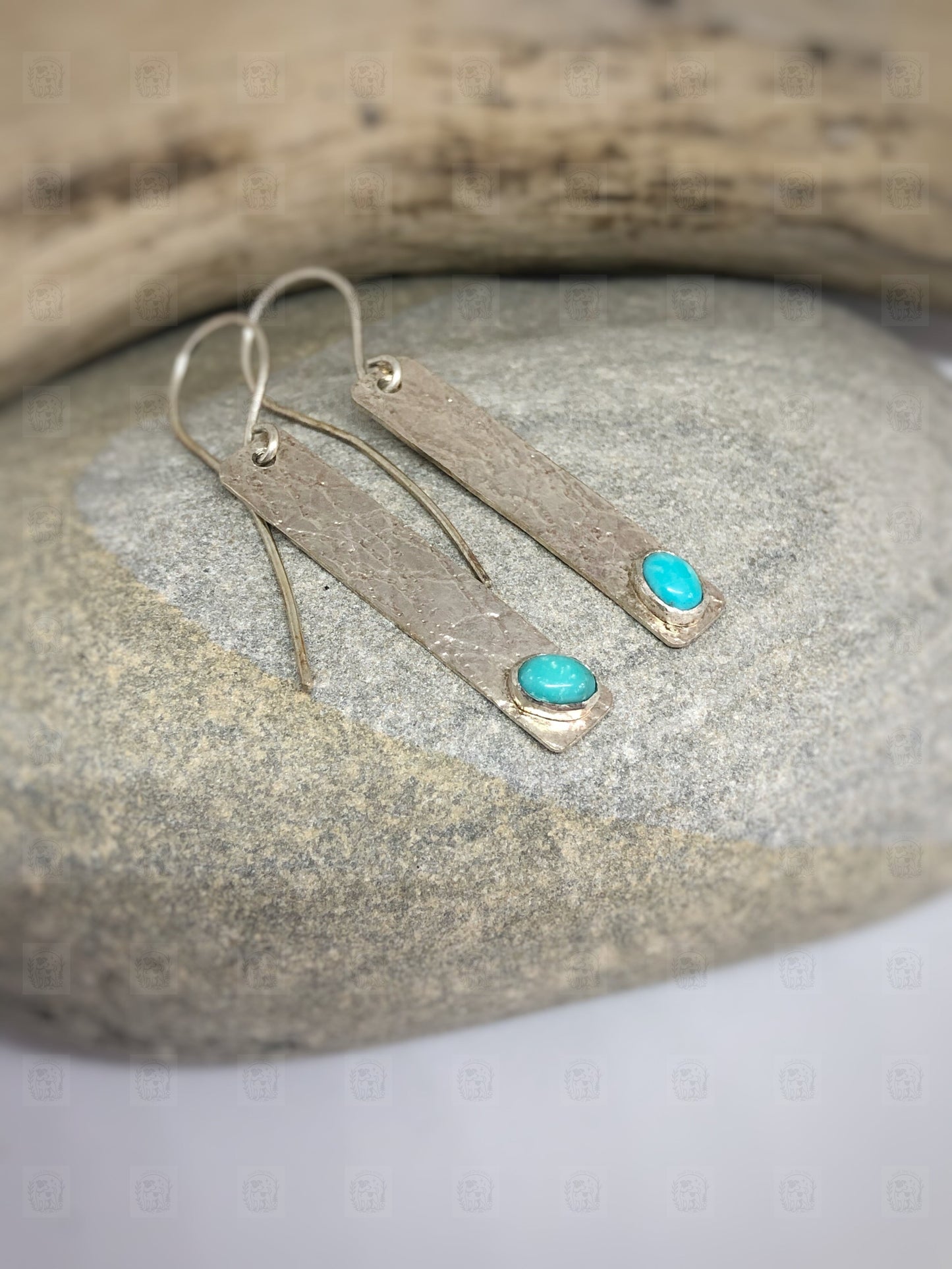 Arizona Turquoise Textured Earrings