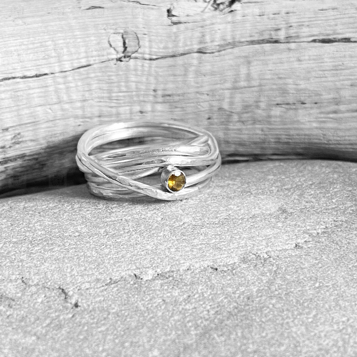 Spiral Tourmaline Ring