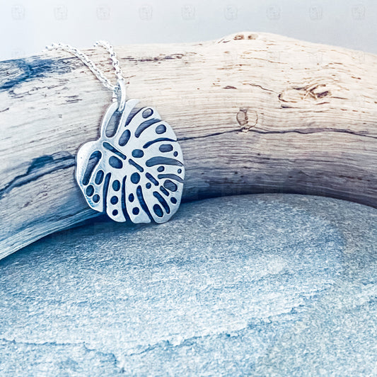 Monstera Leaf Necklace