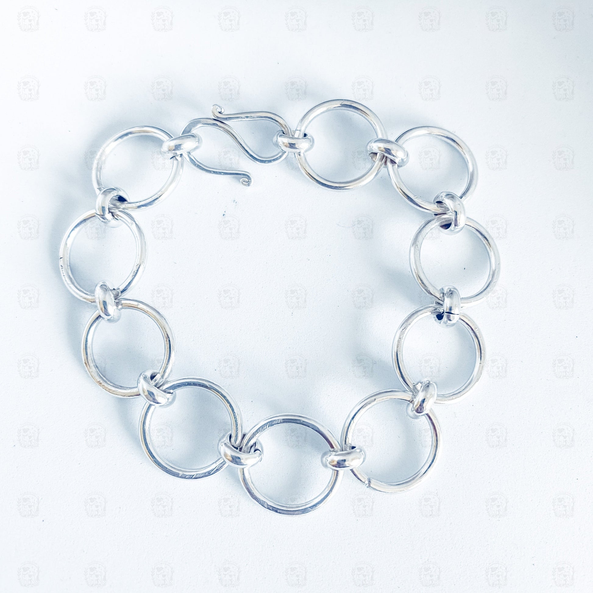 Simple Sterling Bracelet, Bracelet, Small Dog Silver