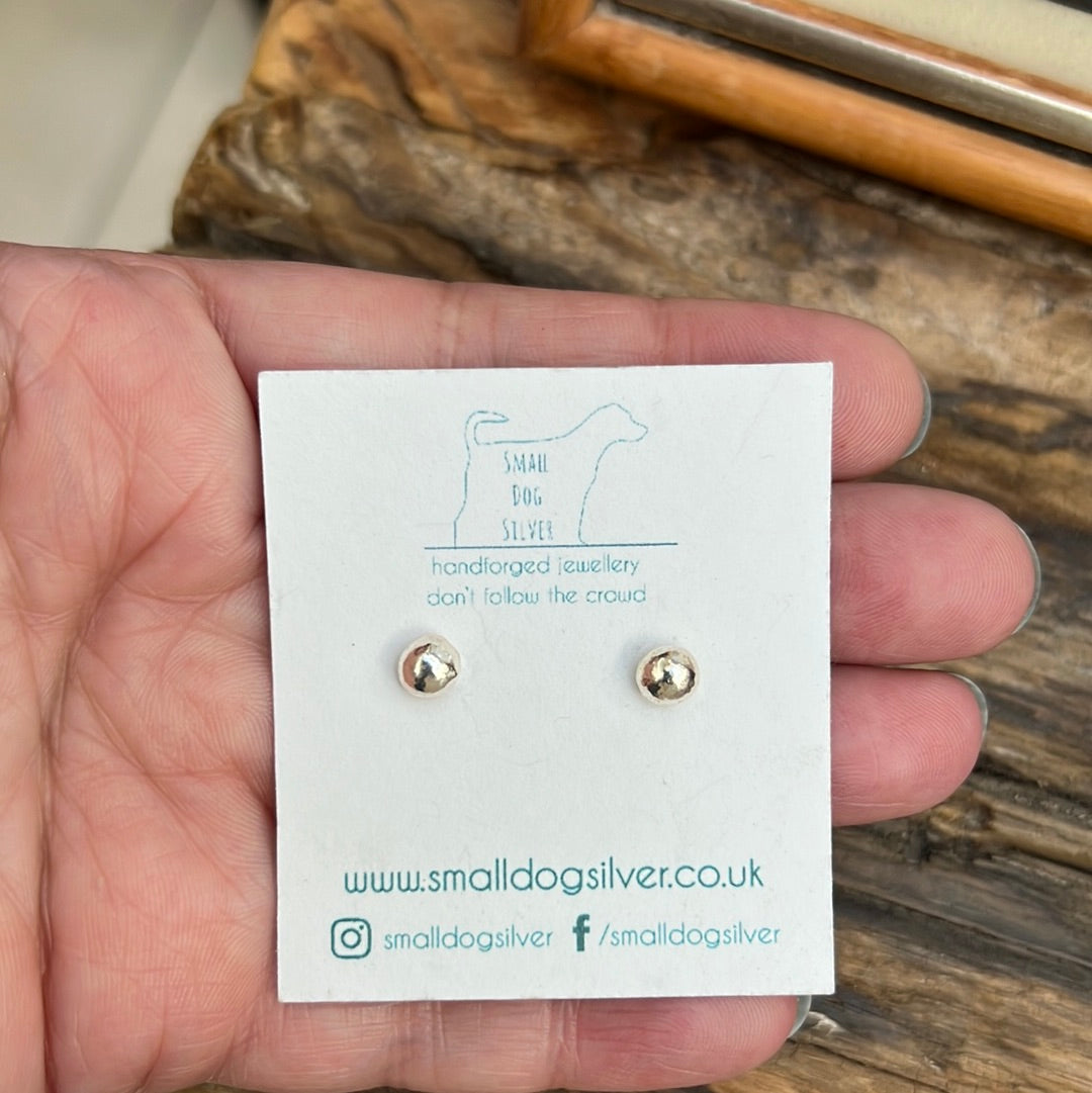 Stud Earrings, Earrings, Small Dog Silver