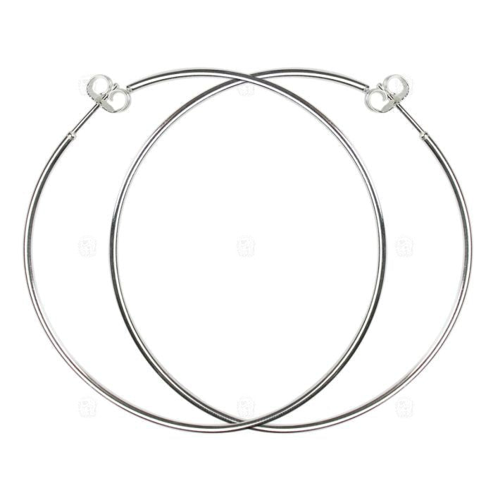 Smooth Hoop Earrings, Earrings, Small Dog Silver