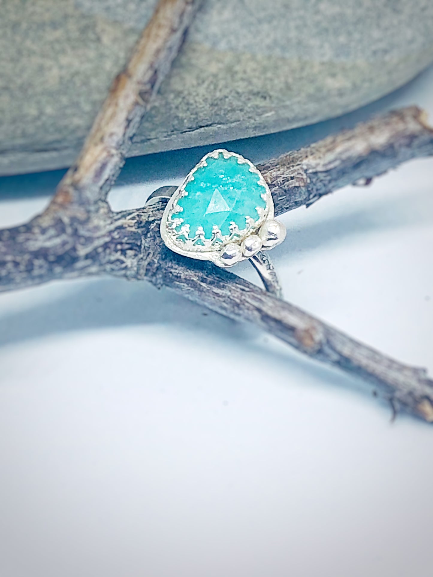 Lagoon - Amazonite & Sterling Silver Ring