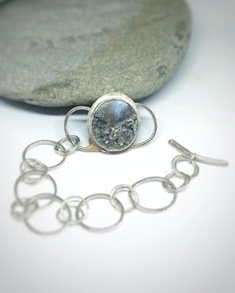 garden - sterling silver & agate bracelet