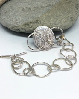 garden - sterling silver & agate bracelet