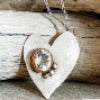 Whimsical Heart - Sterling Silver & Green Amethyst Necklace